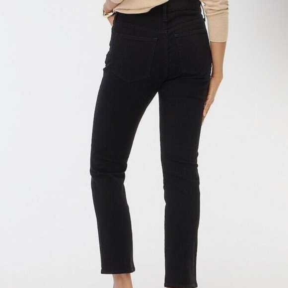 NWOT J.Crew Factory Black Essential straight jean all-day stretch SZ 28 - Picture 2 of 5